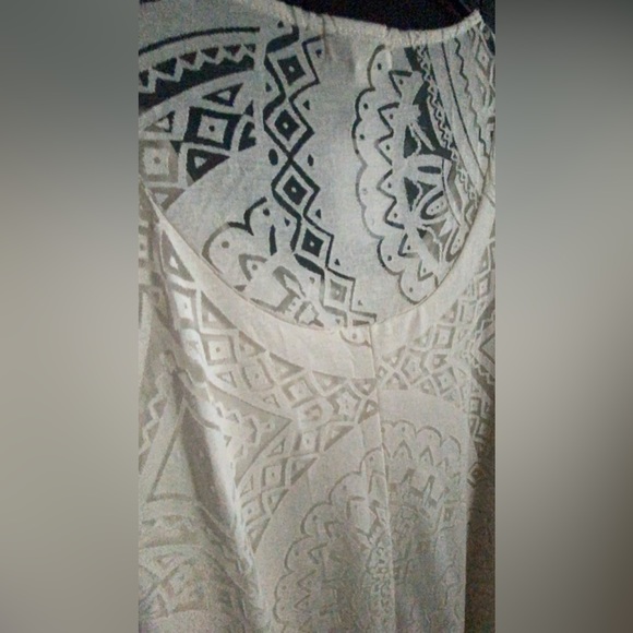 Oneworld Small Ivory Burnout Maxi Dress - Picture 9 of 10